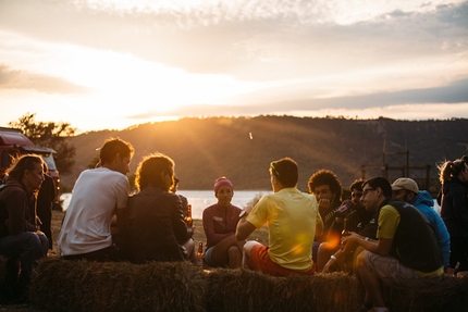 The North Face Night Ray Outdoor Fest, Gorges du Verdon - During the The North Face Night Ray Outdoor Fest 2015, Verdon Gorge, France