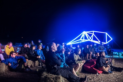 The North Face Night Ray Outdoor Fest, Gorges du Verdon - During the The North Face Night Ray Outdoor Fest 2015, Verdon Gorge, France