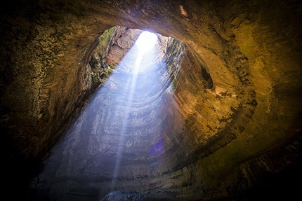 David Lama, Baatara Gorge, Lebanon - Baatara Gorge, Lebanon, that hosts the 9a sports climb Avaatara freed by David Lama