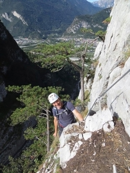 Via ferrata del Vajont, via ferrata della Memoria - Via ferrata della Memoria, the new via ferrata del Vajont