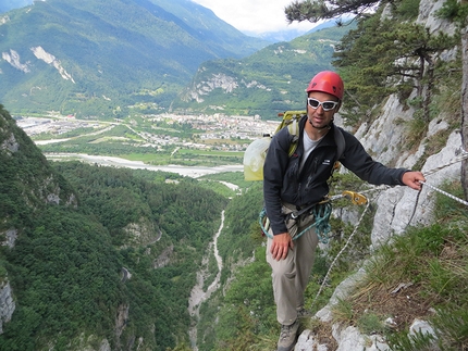 Via ferrata del Vajont, via ferrata della Memoria - Via ferrata della Memoria, the new via ferrata del Vajont