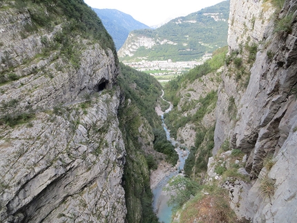 Via ferrata del Vajont, via ferrata della Memoria - Via ferrata della Memoria, the new via ferrata del Vajont