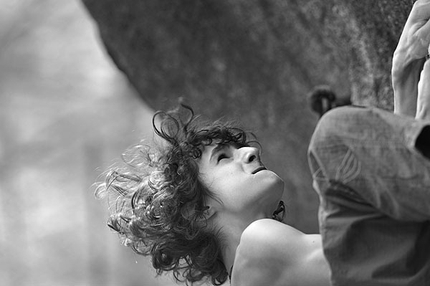 Adam Ondra - Adam Ondra making the first ascent of Magic Bus, Fb8a+ during the Melloblocco 2009.