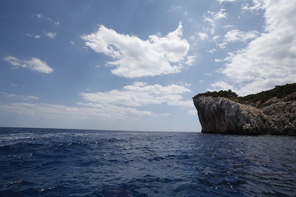 Alexander Huber, Capo Monte Santo, Sardegna - Alexander Huber libera Il Capitano, Capo Monte Santo, Sardegna