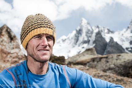 Stephan Siegrist, Thomas Senf, Andreas Abegglen, Himalaya - Stephan Siegrist at Base Camp