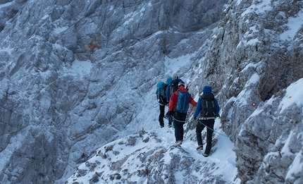 Jure Breceljnik, Slovenia - Jure's Challenge, during the ascent on 18/10/2015 in the Kamnik - Savinja Alps, Slovenia