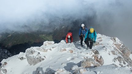 Jure Breceljnik, Slovenia - Jure's Challenge, during the ascent on 18/10/2015 in the Kamnik - Savinja Alps, Slovenia