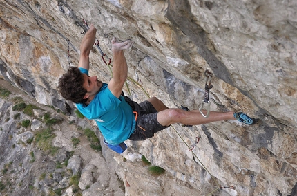 Rocco Micheletto climbs 8c+ at Covolo, Italy