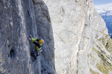 Bruderliebe alla Sud della Marmolada, prima ripetizione per Alessandro Rudatis