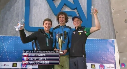 Adam Ondra and Mina Markovic win Lead World Cup 2015 in Kranj