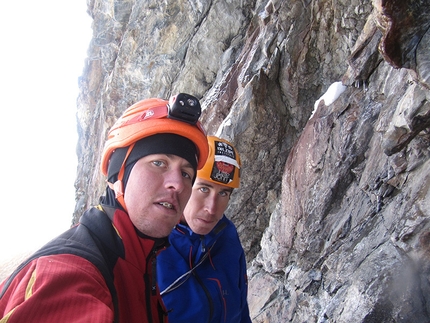 Tomas Franchini, Silvestro Franchini - La Divina Providencia, Nevado Churup in Peru (M7, 650m Tomas Franchini, Silvestro Franchini 02/06/2015)