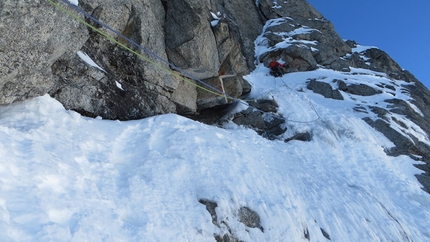 La farfalla tigre, new mixed climb up Cima Bifora, Monte Nero di Presanella