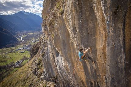 Silvio Reffo, Noia, Andonno - Silvio Reffo climbing Noia 8c+ at Andonno