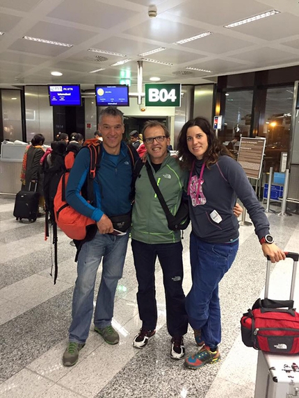 Simone Moro and Tamara Lunger depart for first winter ascent of Nanga Parbat