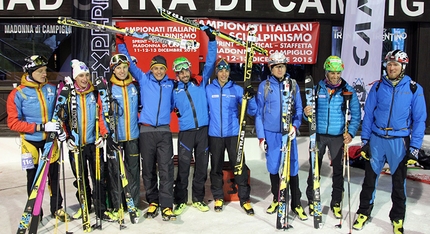 Campionati Italiani Sci Alpinismo a Madonna di Campiglio - Campionati Italiani Sci Alpinismo a Madonna di Campiglio: podio maschile Staffetta: 
2. Federico Nicolini, Valentino Bacca e Pedergnana, 1. Robert Antonioli, Michele Boscacci e Nadir Maguet 3. Matteo Eydallin, Manfred Reichegger, Denis Trento