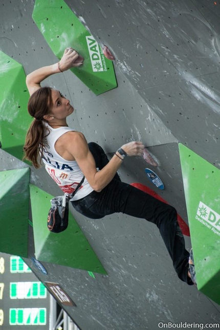 Annalisa De Marco - Annalisa De Marco competing in the Bouldering World Cup in Munich