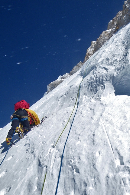 Cerro San Lorenzo, Patagonia, Dejan Koren, Boštjan Mikuž, Rok Kurinčič, Domen Petrovčič, Domen Kastelic - Cerro San Lorenzo, No Fiesta (Dejan Koren, Rok Kurinčič & Boštjan Mikuž, ED+, 1600m 20-21/11/2015).