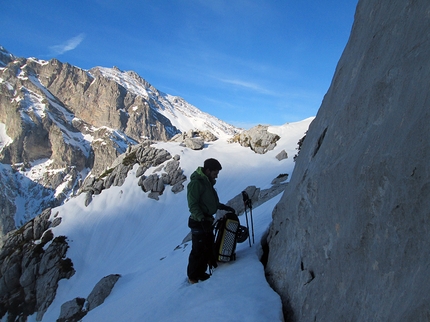 Gran Sasso: Tre Spalle Corno Piccolo enchainment - On the third shoulder