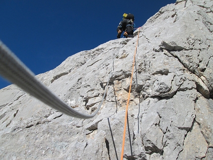 Gran Sasso: Tre Spalle Corno Piccolo enchainment - On the third shoulder