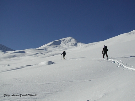 Monte delle Mine e Costa delle Mine, scialpinismo in Alta Valtellina