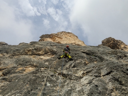 Gigi La Trottola, new Mulaz climb in the Dolomites by Baù, Migliorini, Zaccaria