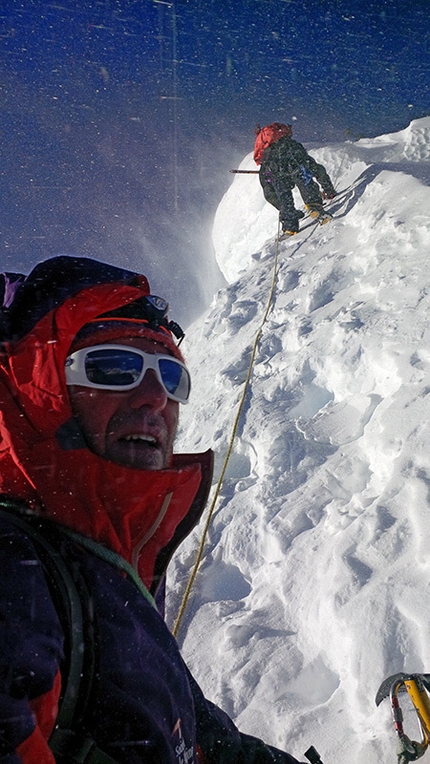 Khumbu Trekking Peaks, Nepal, Rudy Buccella - Below the summit of Parchermo 6173m, Nepal