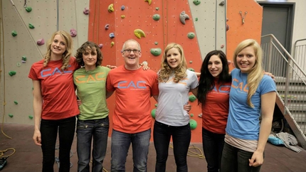 John Ellison Climbers against Cancer - Matilda Söderlund, Mélissa Le Nevé, John Ellison, Therese Johansen, Alex Puccio and Mina Leslie-Wujastyk