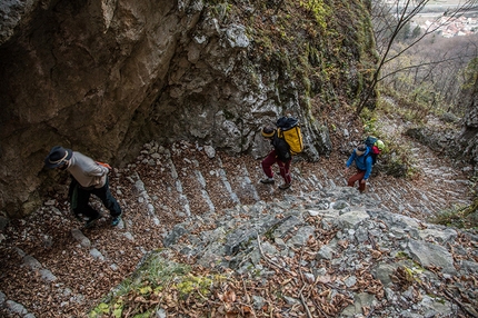 La Gusela di Cismon, arrampicata in Valbrenta - L'avvicinamento