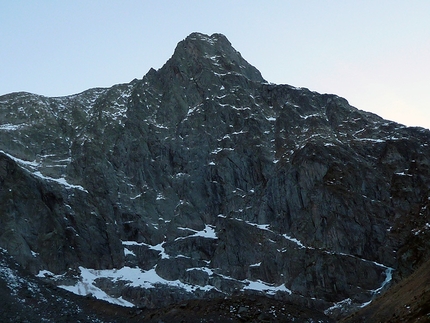 Pizzo del Salto, prima invernale via del Gran Diedro - Pizzo del Salto (2665m) Alpi Orobie Valtellinesi