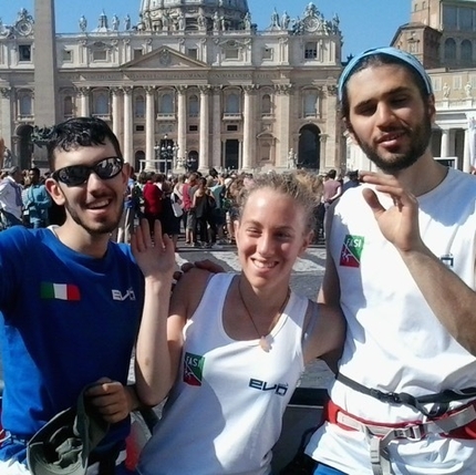 conTatto Verticale, arrampicata per non vedenti - Giulio Cevenini, Giulia Poggioli e Matteo Stefani