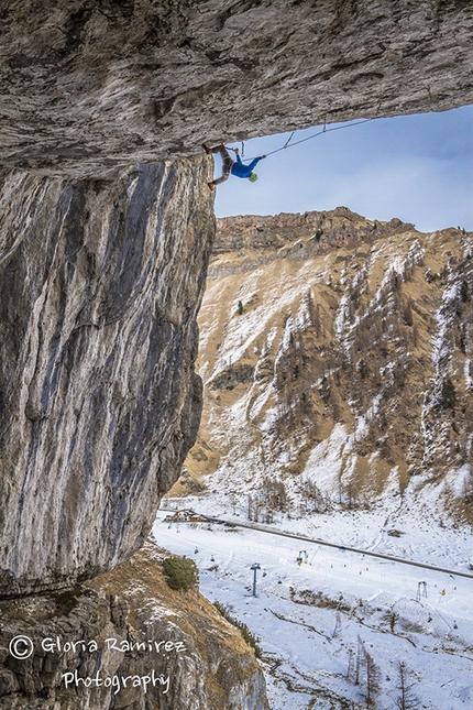 Tom Ballard - Tom Ballard during the first ascent of 'Je ne sais quoi' D14+, Dolomites