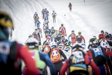 Coppa del Mondo di scialpinismo 2016 - Durante la prima tappa della Coppa del Mondo di scialpinismo 2016 a Font Blanca, Andorra. Gara Individuale.