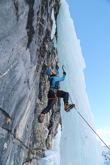 Ice Climbing Ecrins 2016 - During the Ice Climbing Ecrins 2016 at Argentière-La Bessée, France.