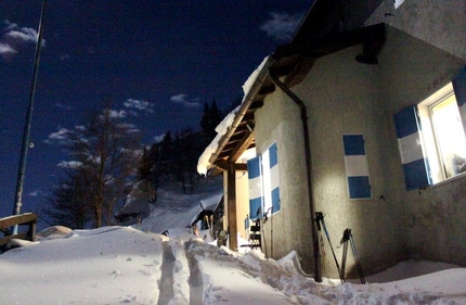 Rifugi in Trentino d'inverno - Rifugio Bocca di Trat - Nino Pernici, Gruppo Alpi di Ledro