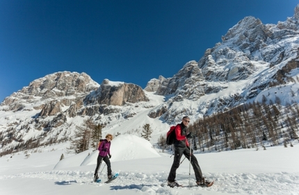 Rifugi in Trentino d'inverno - Baita Segantini, Gruppo delle Pale di San Martino, Val Venegia