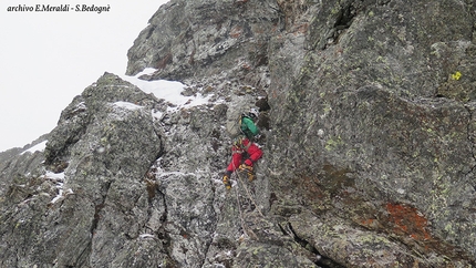 Vallaccia Corta, nuova via sul Monte Foscagno per Meraldi e Bedognè