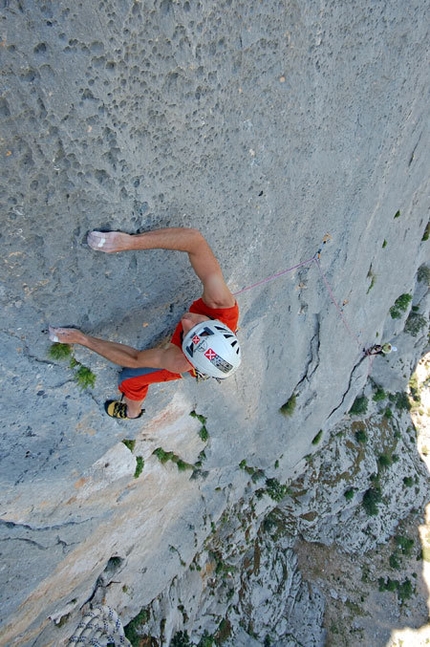 Umbras, P.ta Cusidore, Sardinia - Pitch 5: it's not just about slab climbing