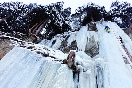 Eispark Osttirol, la nuova falesia per le cascate di ghiaccio in Austria