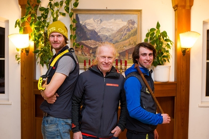 Eispark Osttirol, Matreier Tauernhaus, Tirolo Orientale, Austria - Eispark Osttirol: Matthias Wurzer, Beat Kammerlander e Vittorio Messini