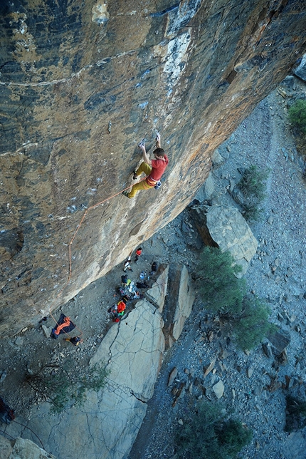 Oman arrampicata sportiva Arnaud Petit, Read Macadam, Alex Ruscior - Arrampicata sportiva a Hadash, Oman