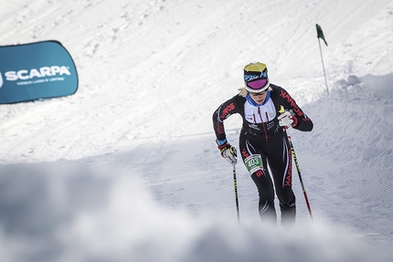 Coppa del Mondo di scialpinismo 2016, Les Marécottes, Svizzera - Campionato Europeo di Scialpinismo, gara Vertical 06/02/2016: Victoria Kreuzer
