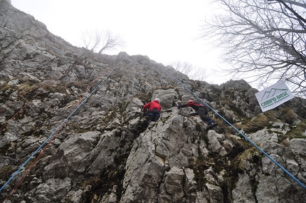 Febbre da Cavallo, Campitello Matese, Molise - Durante il meeting di drytooling Febbre da Cavallo, Campitello Matese, Molise