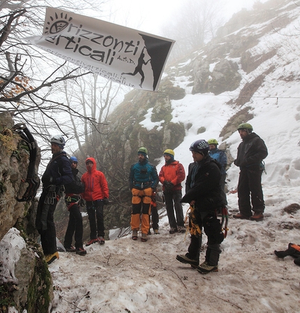 Febbre da Cavallo, Campitello Matese, Molise - Durante il meeting di drytooling Febbre da Cavallo, Campitello Matese, Molise