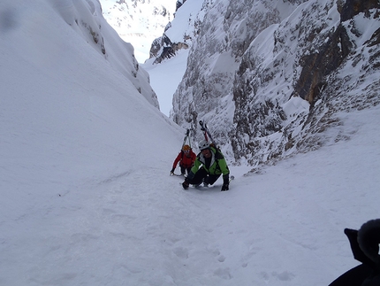 Sci Ripido e Scialpinismo. I 3000 delle Dolomiti - Nel canale Comici alla Marcora