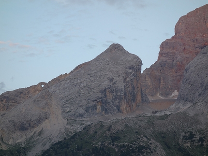 Punta del Pin, Prags Dolomites, Ulrich Viertler, Raffaele Sebastiani - Die Leiden des Jungen Werther (250m, VIII+/IX- , R3, III:EX, Ulrich Viertler, Raffaele Sebastiani summer 2015)