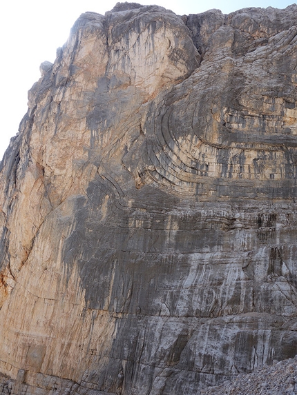 Punta del Pin, Prags Dolomites, Ulrich Viertler, Raffaele Sebastiani - Die Leiden des Jungen Werther (250m, VIII+/IX- , R3, III:EX, Ulrich Viertler, Raffaele Sebastiani summer 2015)