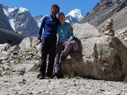 Raru valley, Himalaya, India, Anastasija Davidova, Matija Jošt - Matic - Matija Jošt - Matic and Anastasija Davidova at base camp