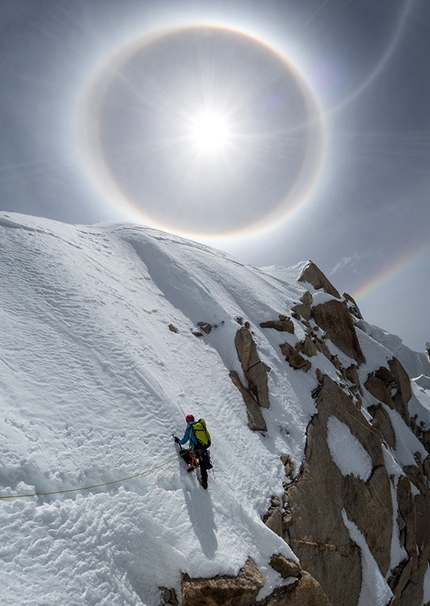 Link Sar West, Karakoram, Jon Griffith, Andy Houseman - Jon Griffith e Andy Houseman durante la salita di Link Sar West, Karakoram (07/2015)