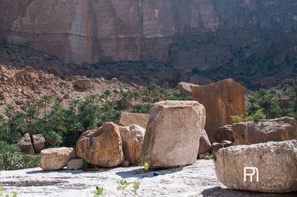 Valley of Giants, boulder in Oman