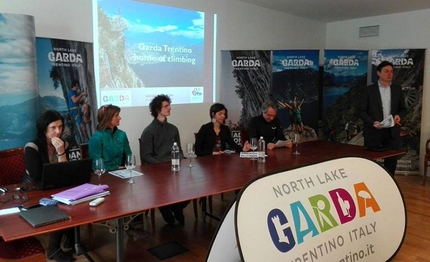Adam Ondra, Arco, Garda Trentino - Durante la conferenza stampa del 07/03/2016